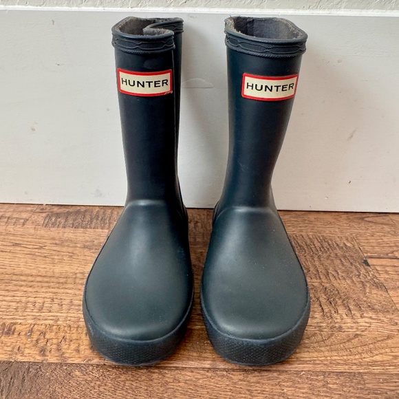 Hunter Little Kids First Classic Rain Boots Navy Size 7 - Picture 1 of 6